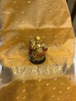 Pattu Border Katan Chanderi in Honey Gold with Traditional Zari Pallu - Image 2