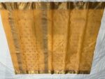 Pattu Border Katan Chanderi in Honey Gold with Traditional Zari Pallu - Image 3