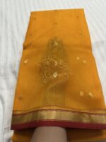 Piping Border Katan Chanderi - Haldi Yellow