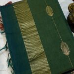 Gajlakshmi Shaded Maheshwari in Mustard Yellow & Deep Maroon Dual Tone