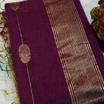 Gajlakshmi Shaded Maheshwari in Bottle Green & Rama Blue Dual Tone
