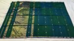 Daimond Butta Small Border in Shaded Peacock Blue & Teal - Image 2