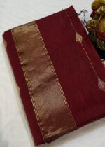 Tulsi Butta Shaded in Deep Maroon & Imperial Red
