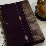 Tulsi Butta Shaded in Deep Wine and Royal Purple