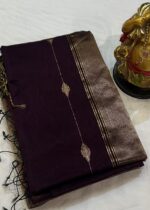 Tulsi Butta Shaded in Deep Wine and Royal Purple