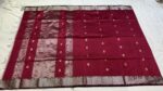 Rui Butta in Deep Wine with Silver Tissue Border - Image 2