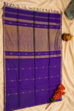 Purple Shaded Maheshwari Saree with Small Border