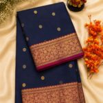 Katan Chanderi Contrast Border Saree Collection