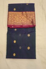 Katan Chanderi Contrast Border Saree Collection - Image 5