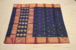 Katan Chanderi Contrast Border Saree Collection - Image 2